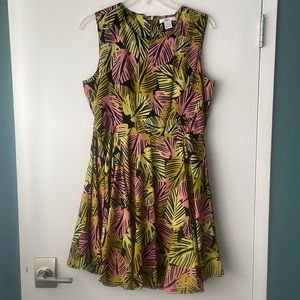 Bar III Palm Print Dress